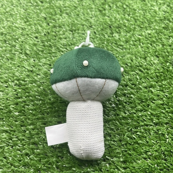 Fabric Mushroom Ornament Dark Green, NWT - Picture 5 of 9